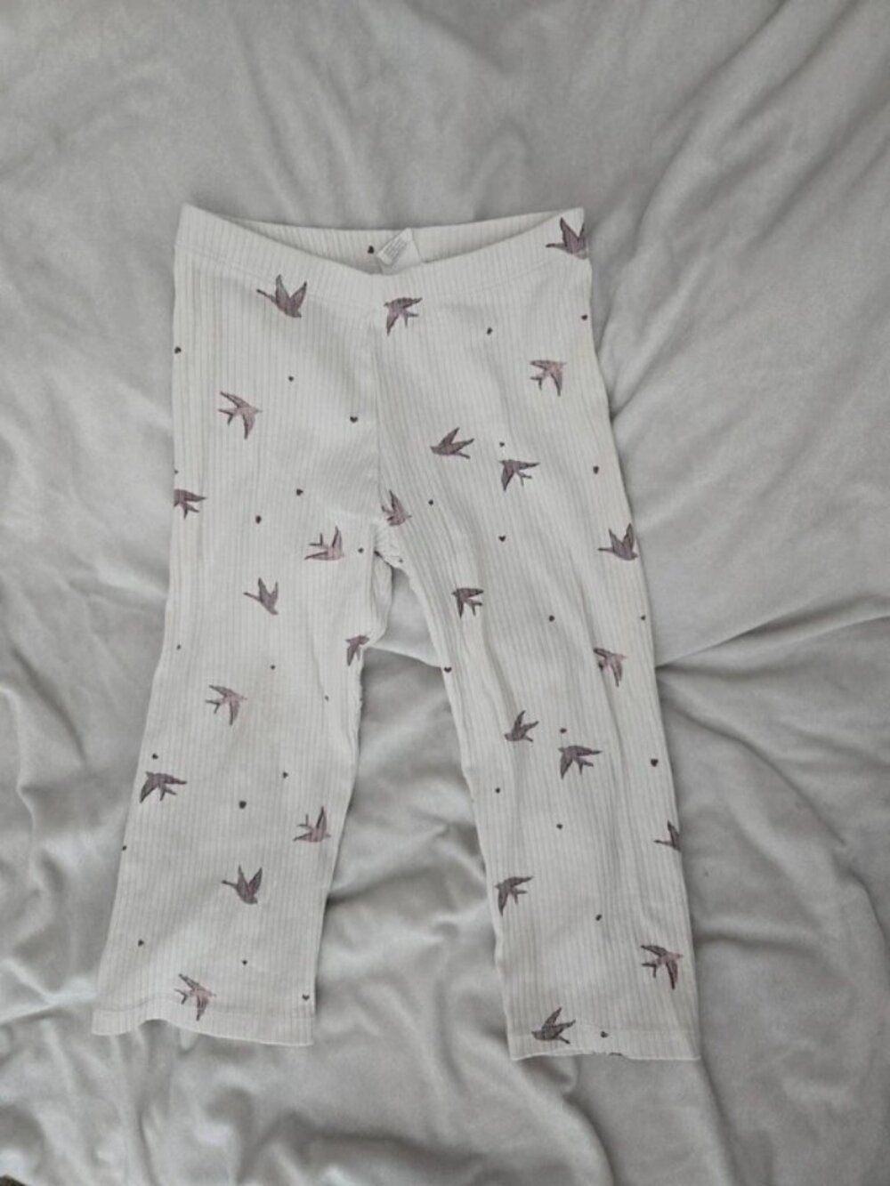 Wide leg comfy pants with birds